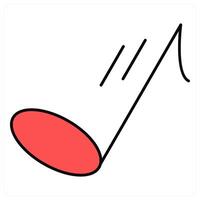 Melody and song icon concept vector