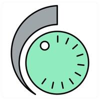 Regulator and meter icon concept vector