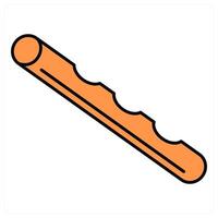 Flute and music icon concept vector