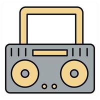 Radio and sound icon concept vector