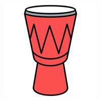Bongo and drums icon concept vector