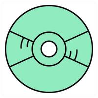 CD and music cd icon concept vector