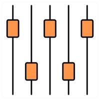Music Levels and levels icon concept vector