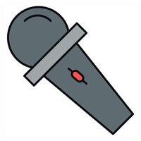 Mic and song icon concept vector