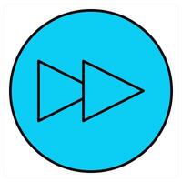 Play Forward and forward icon concept vector