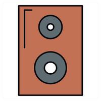 Speaker and sound icon concept vector