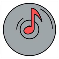 Music Player and audio icon concept vector