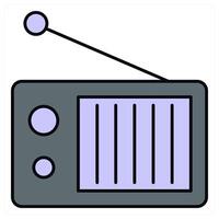 Radio and sound icon concept vector