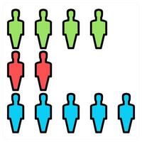 Chart and graph icon concept vector