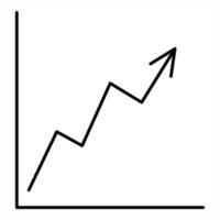 Business Increase and growth icon concept vector