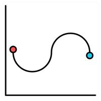 Graph and diagram icon concept vector