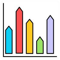 Statistics and diagram icon concept vector