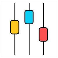 Levels and instrument icon concept vector