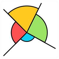 Graph and bar chart icon concept vector