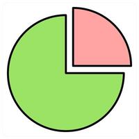Pie Chart and analysis icon concept vector