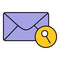 Search Message and search icon concept vector