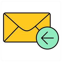 Receive Message and letter icon concept vector