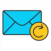 Update Message and email icon concept vector