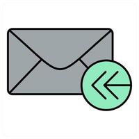 Receive Message and letter icon concept vector