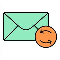 Refresh Message and communication icon concept vector