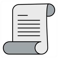 Content and paper icon concept vector