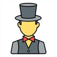 Waiter and service icon concept vector