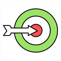 Target and goal icon concept vector