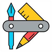 Graphic Tools and design icon concept vector
