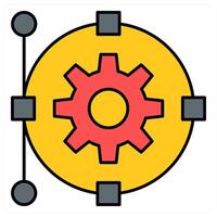 Settings and gear icon concept vector