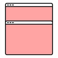 Webpage and internet icon concept vector
