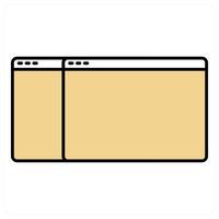 Webpage and page icon concept vector