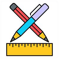 Geometry and tool icon concept vector