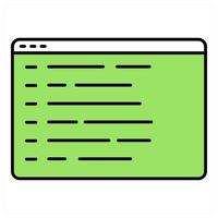 Webpage Details and web icon concept vector