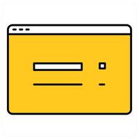 Webpage layout and web icon concept vector