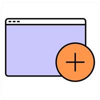 Create Webpage and create icon concept vector