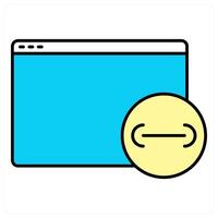 Webpage and internet icon concept vector