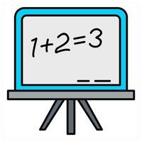 Math Class and math class icon concept vector