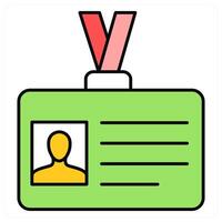Id Card and access icon concept vector