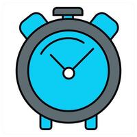 Alarm and time icon concept vector