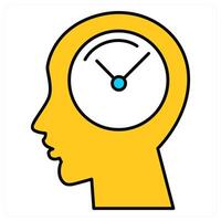 Study Time and study icon concept vector