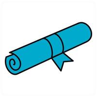 Degree and student icon concept vector