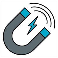 Attract and magnet icon concept vector