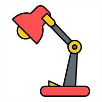 Study Lamp and study icon concept vector