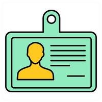 Id Card and access icon concept vector
