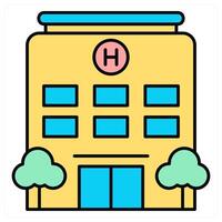 Hospital and health icon concept vector