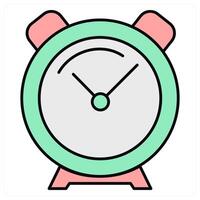 Alarm and time icon concept vector