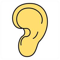 Ear and hear icon concept vector