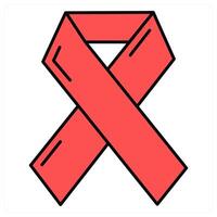 Aids and ribbon icon concept vector
