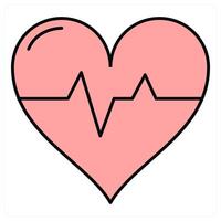 Heart Break and break icon concept vector