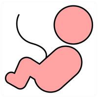 New Born and born icon concept vector